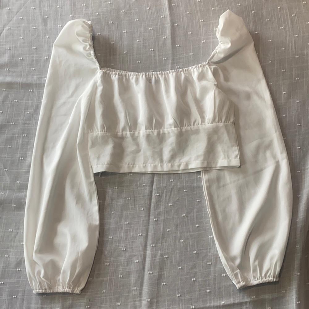SHEIN All White Women’s Crop Top